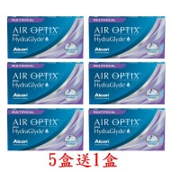 愛爾康AIR OPTIX〈舒視氧〉親水聚合老花隱形眼鏡【3片裝】5盒送1盒共6盒