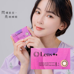 Lens++〈星辰〉彩色月拋軟式隱形眼鏡【1片裝】5盒送1盒共6盒