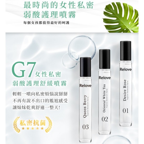 ReloveG7私密護理抑菌清爽噴霧【15ml】