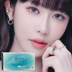 歐若拉〈AURORA〉矽水膠月拋隱形眼鏡【1片裝】5盒送1盒共6盒